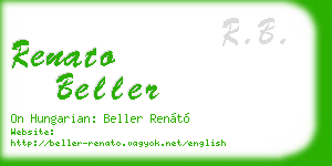 renato beller business card