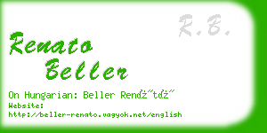 renato beller business card